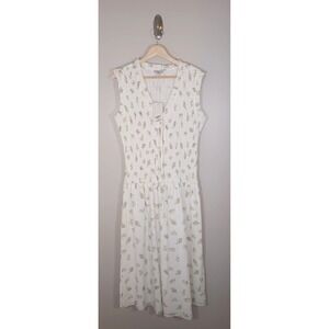 Cottagecore‎ Floral Feminine Shirred Cotton Women's Dress Rails Size L NWT